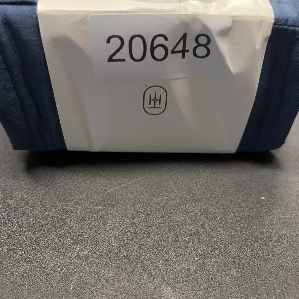 Full 400 Thread Count Performance Flat Sheet Metallic Blue Threshold Cotton 0648